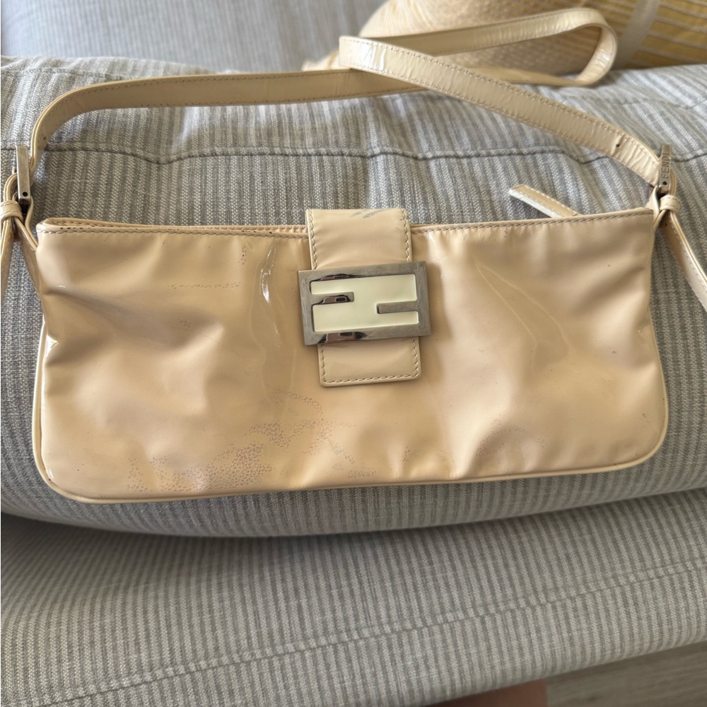Fendi Cream Baguette Bag